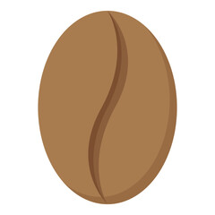 Illustration of Coffee Bean design Flat Icon