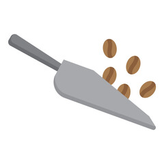 Illustration of Coffee Bean design Flat Icon