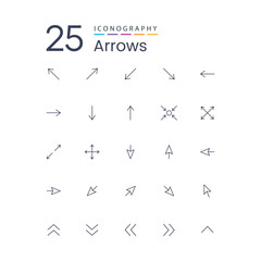 Arrows icon set ,arrows collection, Arrow. Cursor, Arrow vector icon, Modern simple arrows, Collection different Arrows on flat style for web design or interface, Direction symbols.