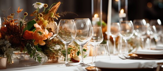 Wedding banquet table decorations
