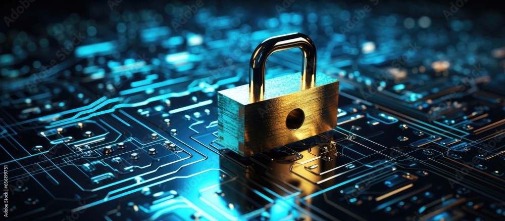 Poster explore computer network security protect the digital landscape and learn about data protection onli