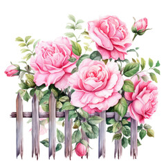 flowers fence