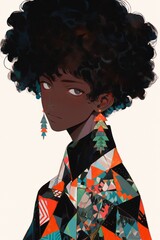 クールなアニメ系男子,Generative AI AI画像