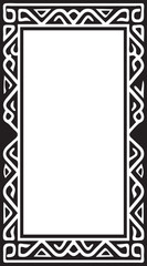 Black and white Vintage Celtic Viking Frame