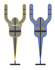 Shooting aims or targets, sports activity vector