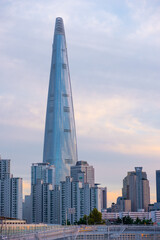 Obraz premium Lotte Tower in korea jamsil