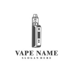 Vape logo design concept vector. Vaping illustration design