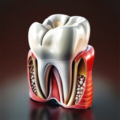 Human dental tooth anatomy