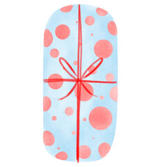 Festive Christmas Presents Watercolor Style Illustration