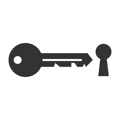 Security key logo icon design