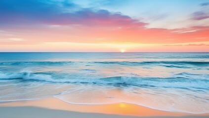 Beautiful seascape at sunset.