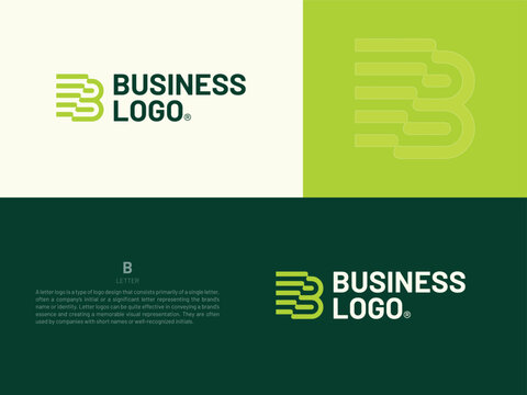 Alphabet letter icon logo B