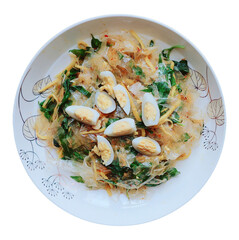stir fried rice with boil egg