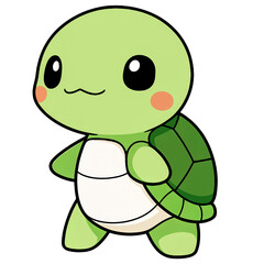 Fototapeta premium Chibi Turtle Clipart