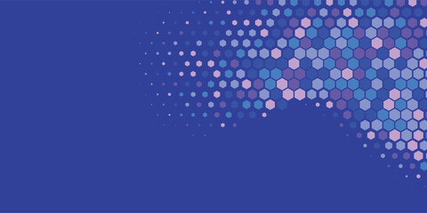 Obraz premium Geometric abstract Hexagon Two Color Background