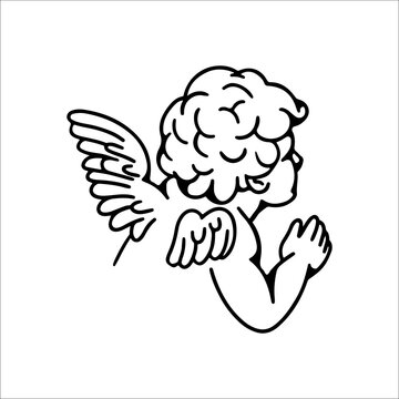 recommend clip art: baby angel concept vector illustration