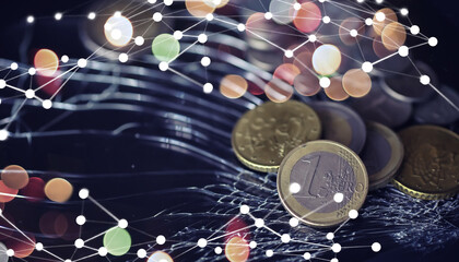 European monetary union, coins and banknotes. European Stability Mechanism