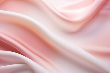pink silk satin background. Shiny fabric with wavy folds. Beautiful fabric background with empty space for your product and design. photorealistic pastiche, simple, delicate.