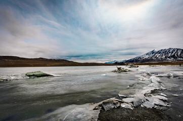 Frozen Stillness: Ladakh's Kyagar Tso Lake