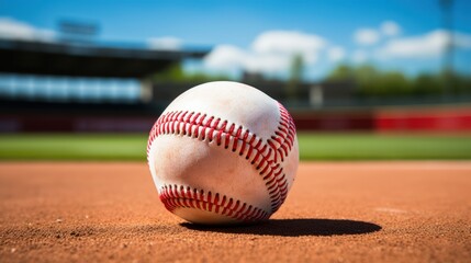 Baseball is a popular hobby and sport. - obrazy, fototapety, plakaty