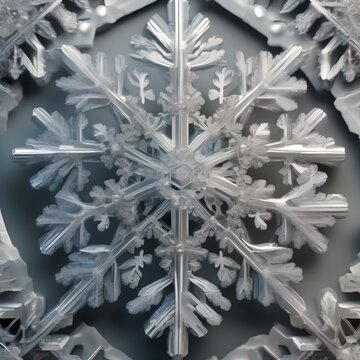 An electron microscope image revealing the complex structure of a snowflake at the microscopic level2