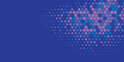 Geometric abstract Hexagon Two Color Background