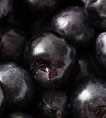 Close-up of blueberries as a background. Macro