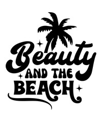 Fototapeta na wymiar Beauty and the Beach svg