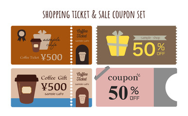 ギフト券とクーポンセット