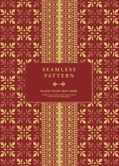 Luxury traditional pattern background with ethnic elements.