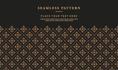 Luxury traditional pattern background with ethnic elements.