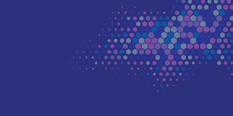 Geometric abstract Hexagon Two Color Background