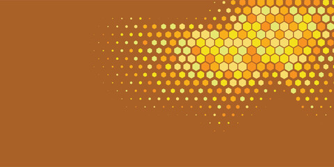 Geometric abstract Hexagon Two Color Background