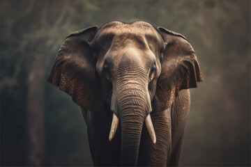 Fototapeta na wymiar Elephants in the savanna