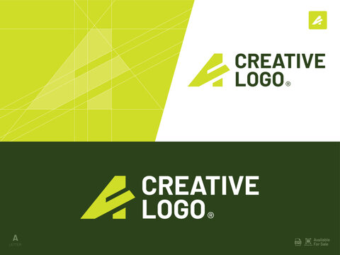 Alphabet letter icon logo A