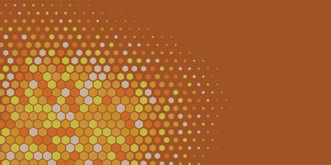 Geometric abstract Hexagon Two Color Background