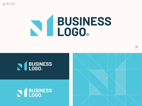 Alphabet letter icon logo N