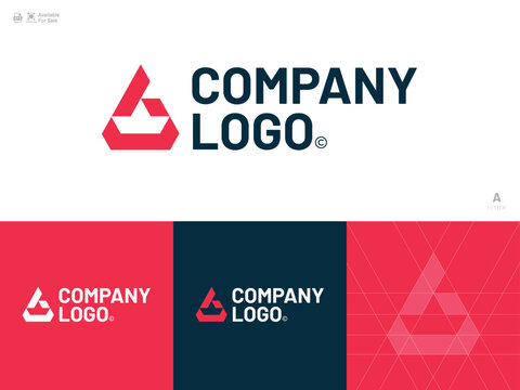 Alphabet letter icon logo A