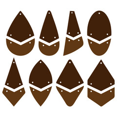 Hanging Two Parts Earring Templates