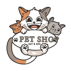 Pet Shop Mascot Logo Template