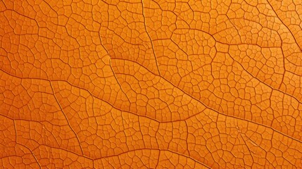 Orange leaf texture macro background. Autumn concept.