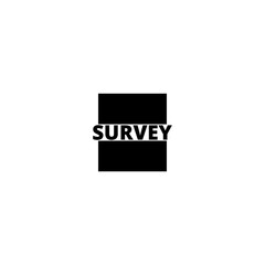 Survey icon isolated on white background 
