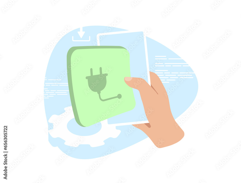 Poster website plugin for business and personal websites concept. seo and marketing website plugin extensio