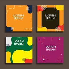 Social media templates. Great for backgrounds, internet marketing, web advertising, sales promotions, banners, flyers, business etc. Vector. Editable