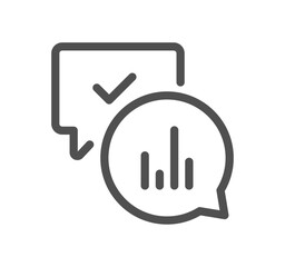 Graph related icon outline and linear vector.