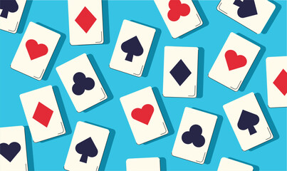 casino playing cards background. vector illustration
