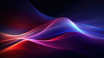 dynamic abstract wavy lines in blue, purple, and violet hues background - ideal for contemporary...