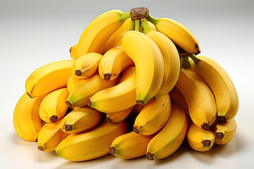 A vibrant bunch of ripe bananas.Generated with AI