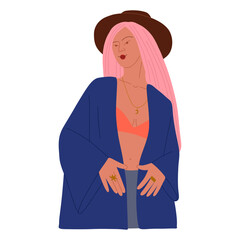 woman contour astrology, goddess of female power. zodiac signs, tarot cards, fortune-telling and predictions, forecast