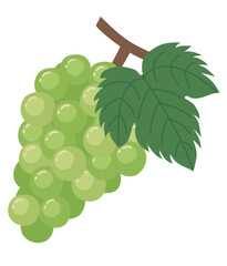 シンプルなマスカットのイラスト